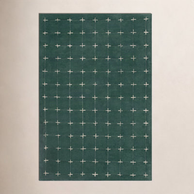 Mallory Green Hand Tufted Area Rug