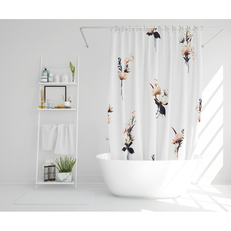 Paulding Polyester Shower Curtain Set, 168cm H x 168cm W