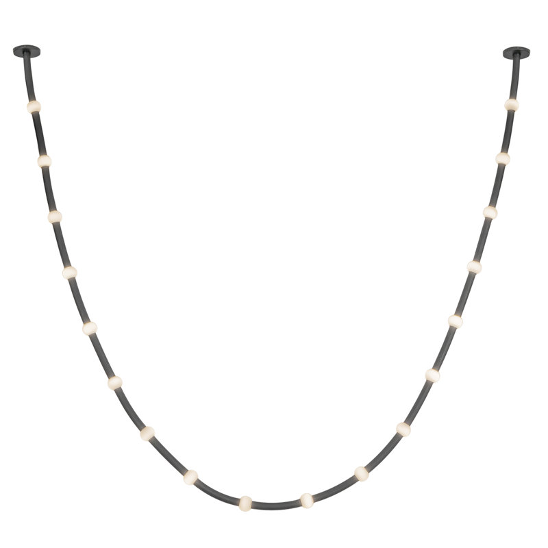 Corda 7-Ft Pendant, 196.88" Wide, 17 Lights, 76 W