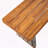 Outdoor Acacia Wood Bench Teak Finish Wicker Slat Design-1181342652