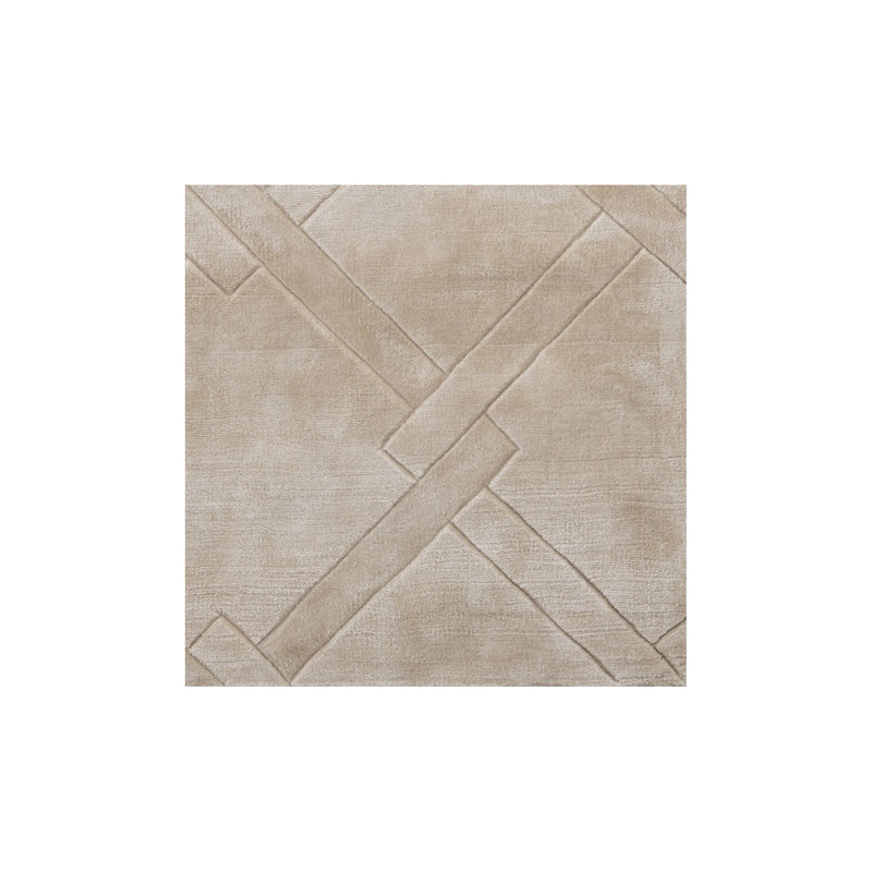 La Belle Geometric Area Rug in Beige, Rectangle 6'7" x 9'10"