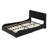Upholstered Platform Bed With Thickened Headboard, Bluetooth Speakers And RGB LED Light-524316806