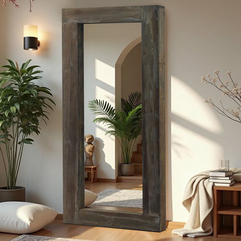 Miroir pleine grandeur Ludovic, 71 po x 32 po, Brun antique