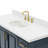 Stafford 55 " W Freestanding Standard 1 Single Vanity Bathroom Vanity With White Quartz Top-138338338-93359358
