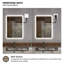 Miroir de salle de bain mural à DEL rectangulaire sans cadre l 20 po x H 30 po Musci-1117011738