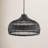 DeLorin 1 - Light Matte Black Drum Pendant