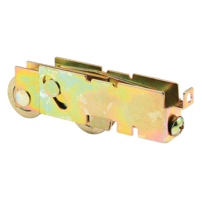 1 in., Steel, Sliding Door Tandem Roller Assembly with F-Tab (Single Pack)