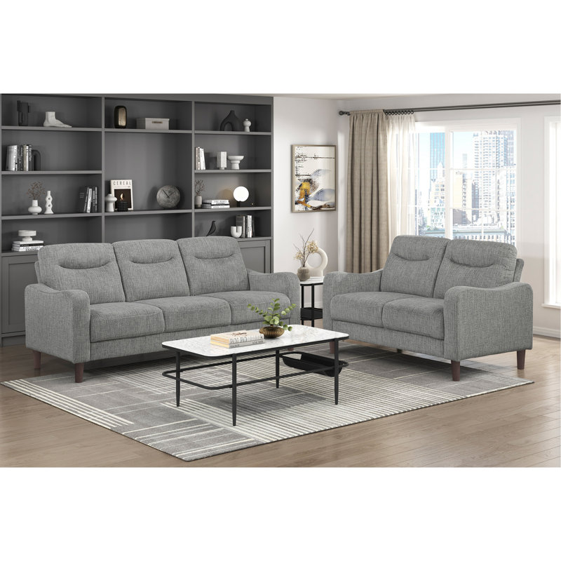 Ensemble de canapés 2 pièces Modern Modern, Gris