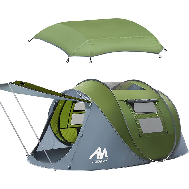 Tente escamotable pour 4 personnes, Vert