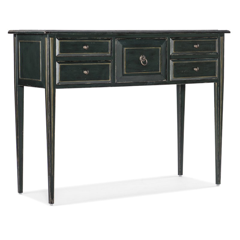 Charleston Green 48'' Rustic Wood Console Table with Storage