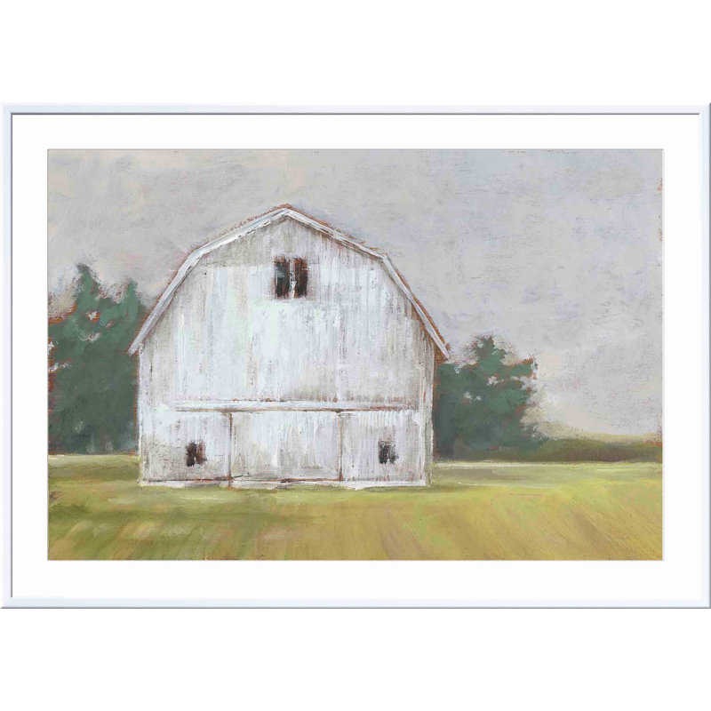 " Rustic Barnyard I " by Ethan Harper Painting Print, 8"H x 12"W, White