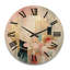 Horloge murale en bois massif Fredericktown-280525326