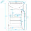 Meuble-lavabo de salle de bain avec lavabo épais en céramique et armoire peu encombrante-1474419467