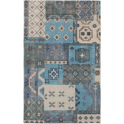 One-of-a-Kind Groh Hand-Knotted 1980s Hosseinabad Blue 5' x 8'1"" Wool Area Rug -  Isabelline, A5B5EC7C3FAA476FA4190EDD15D3A837