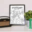 Stuttgart City Map - No Frame Print-1314639891