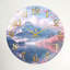 «Mountain Cherry», horloge murale en verre-1178475675