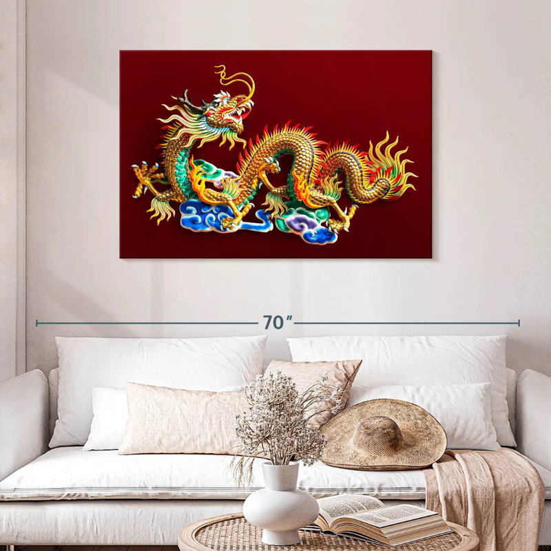 Brampt Gold Dragon Statuette