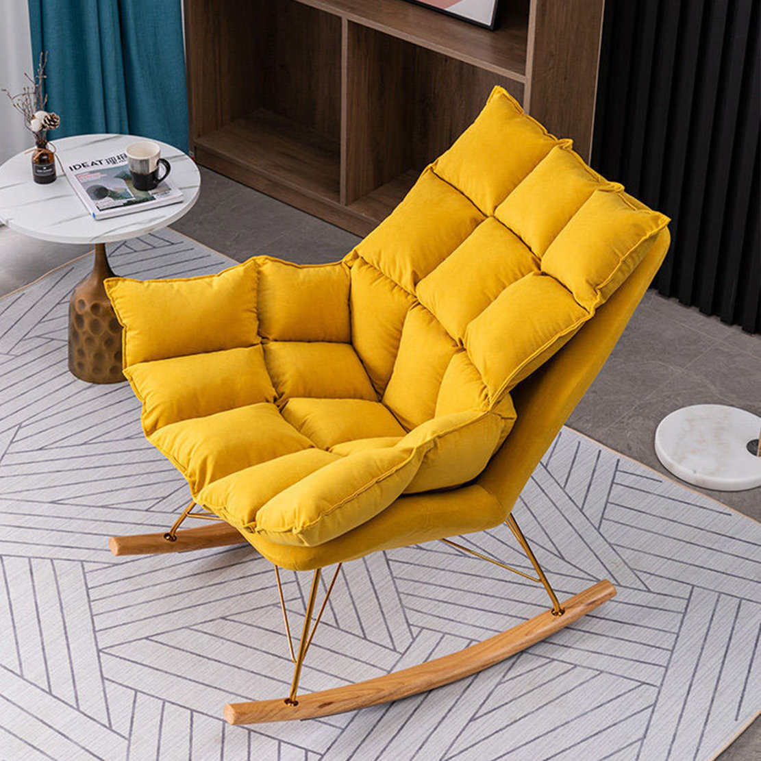 Everly Quinn Metal Rocking Chair Wayfair