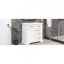 Meuble-lavabo 36 po avec lavabo en céramique, 2 tiroirs basculants, charnières de porte à fermeture en douceur, blanc-129184268