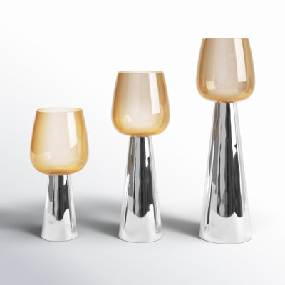 Merriweather 3 Piece Tabletop Candle Stand Set