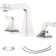 Widespread 2-handle Bathroom Faucet with Drain Assembly