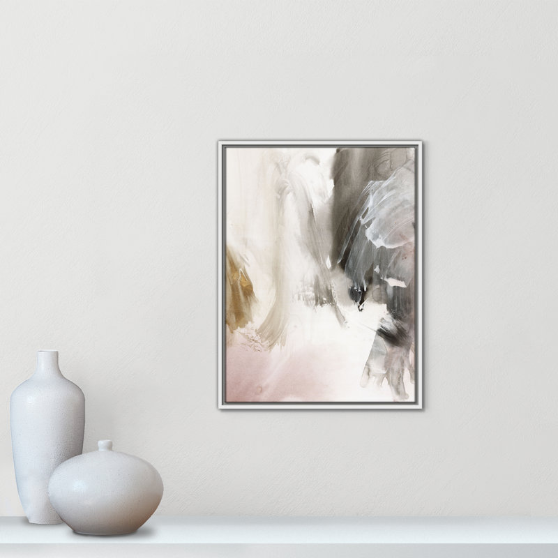 «Stratifié I» par Casa Fine Arts, H 25,5 po x l 19,5 po, Blanc