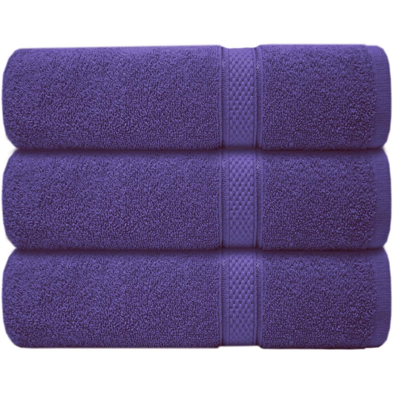Nayelly Turkish Cotton Bath Towel, Purple