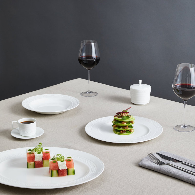 Intaglio Bone China Soup Plate