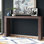 Finnegan 64"W Brown U-Shaped Console Table