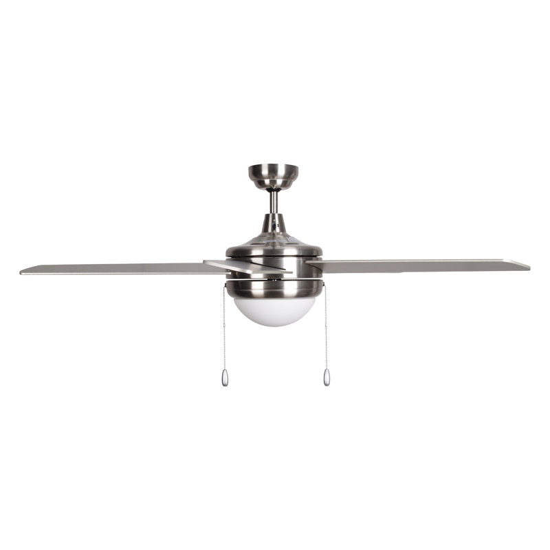 Ventilateur de plafond d'intérieur 5 pales Crowe, Nickel brossé