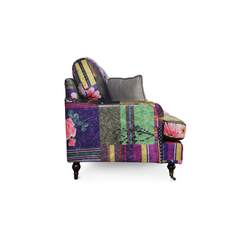 Derry 3 Seater Sofa, Purple/Pink