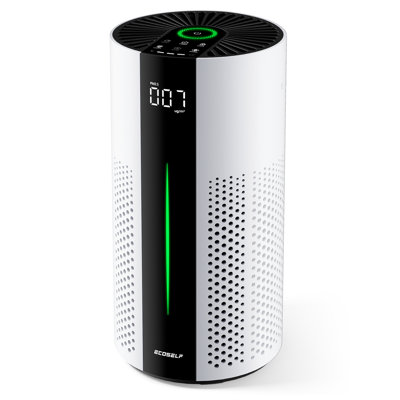 Les purificateurs d'air pour la grande pièce de la maison couvrent jusqu'à 1500 pi² avec filtre HEPA véritable, mode veille 20dB, entrée et sortie d'air à 360 °, filtre à air pour animaux de la chambre