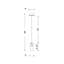 Luminaire suspendu en laiton à DEL Kiriko 6 po (6 watts)