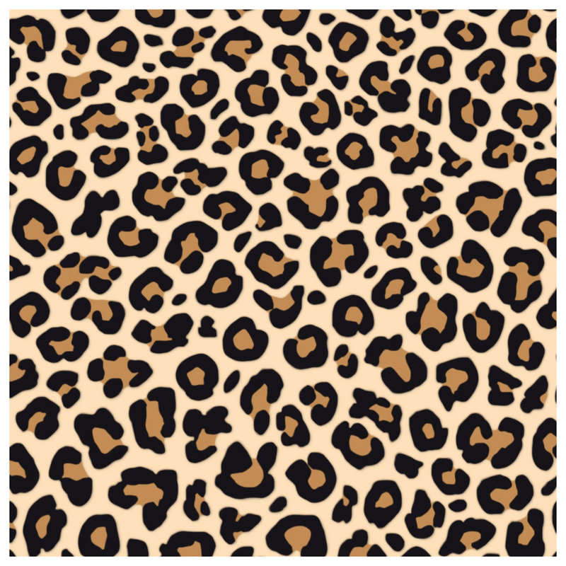 Leopard Print Pattern Double Sided Throw Pillows, 18 x 18 inches