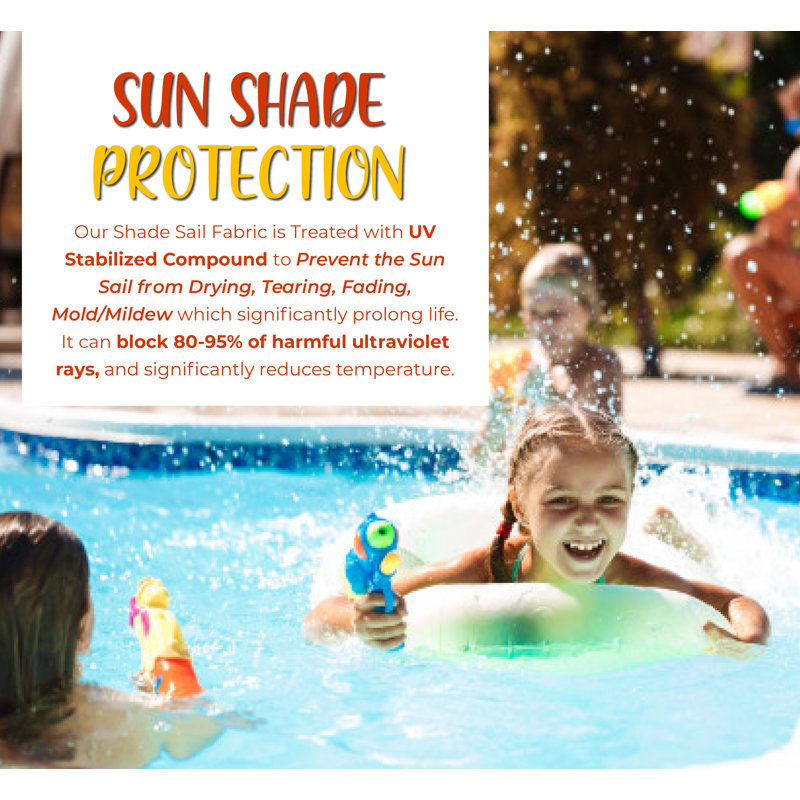 Terracotta Triangle Sun Shade Sail with Stainless Steel D-Rings