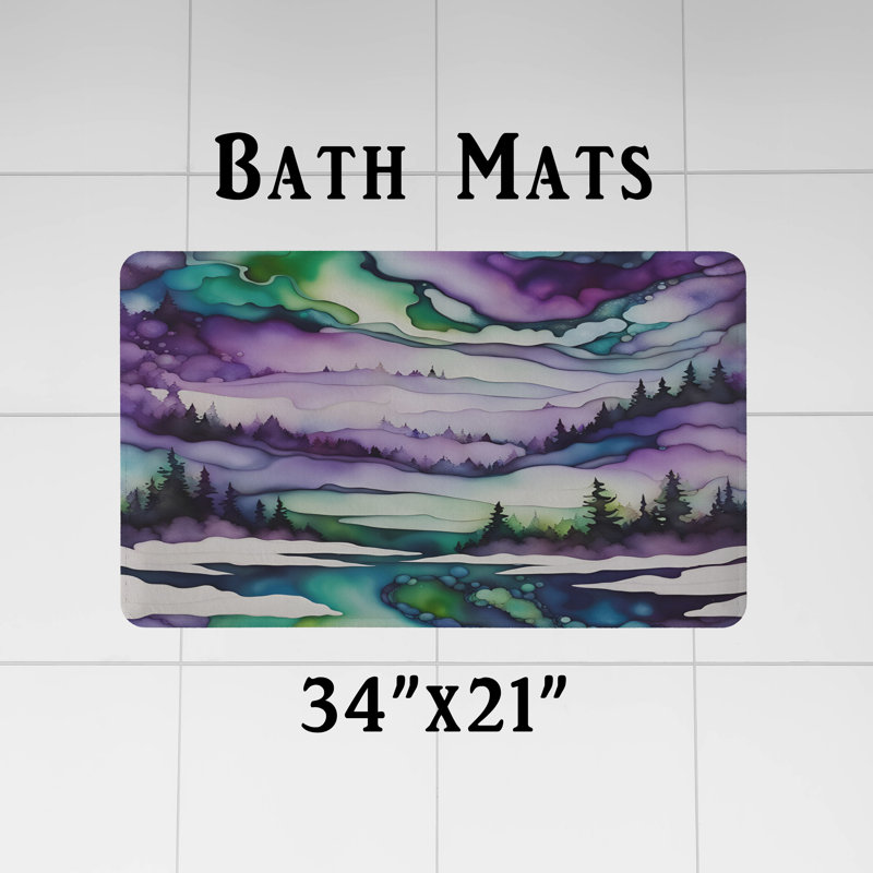 Rideau de douche abstrait, H 72 po x l 70 po