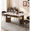 Table de salle à manger rectangulaire en pierre de style rétro-1584127963