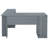 Functional L-Shape Desk with Storage, Grey