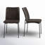 Chaise d'appoint rembourrée brune Hutchinson