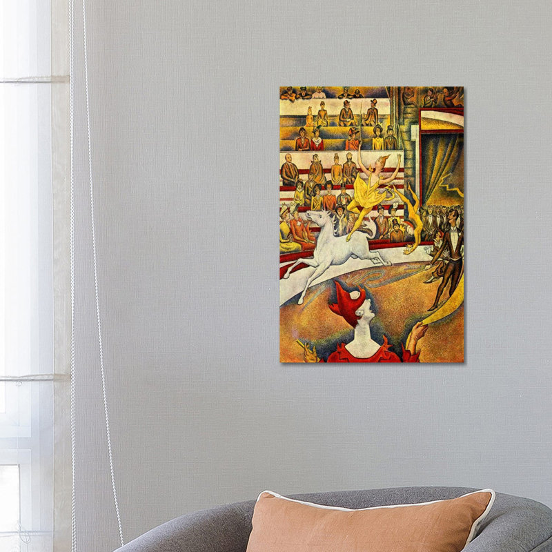 The Circus 1891 by Georges Seurat - Wrapped Canvas Painting, 66.04 cm H x 45.72 cm W