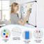 Tableau blanc magnétique 40 po x 30 po avec gomme à effacer et stylos-126187204