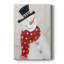 Bonhomme de neige festif I, toile tendue avec châssis de qualité supérieure - prête à être accrochée-275891435