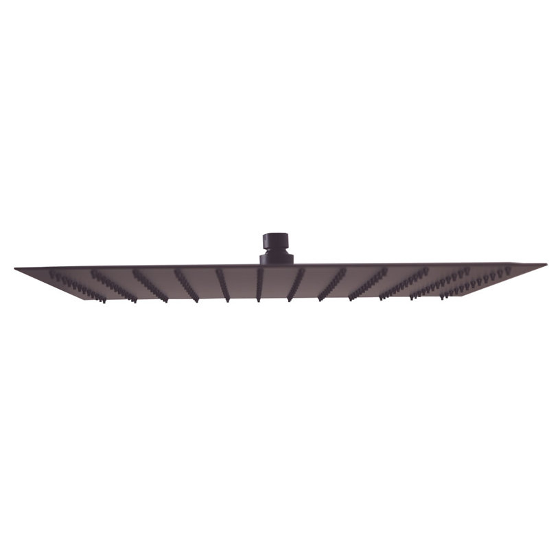 16" Square Thin High Pressure Rainfall Shower Head, Oil Rubbed Bronze