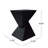 Charming Lightweight Concrete Side Table With Twisted Hourglass Design-891687740