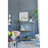 48.5X16.5X50" 3Tier Metal Console Table, Black Gold Mirrored Shelf