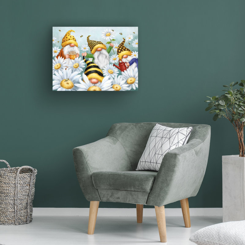 Art sur toile, ginomes de Colomb, H 18 po x l 24 po