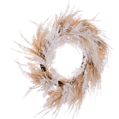 Faux Fern Plastic 23.5'' Wreath