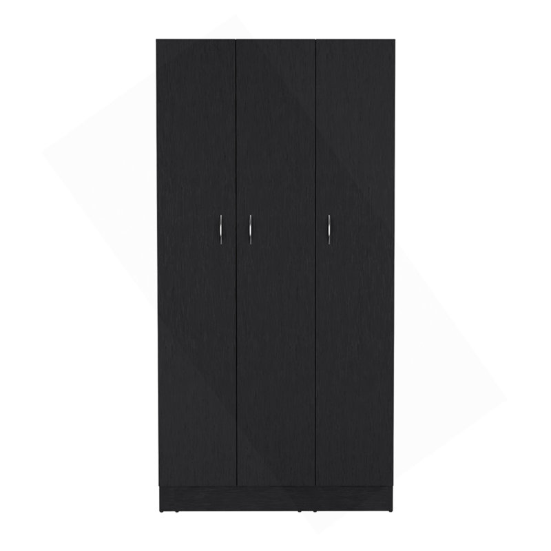 Garde-robe Erie, chambre à coucher, noir, Noir