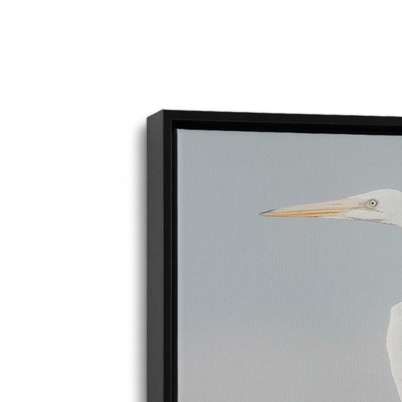«Everglades pair» par Nathan Larson, reproduction d'art sur toile, Noir, Cadre flottant, H 18 po x l 12 po