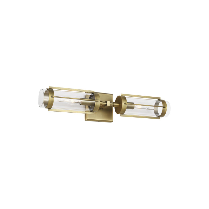 Flynn Steel Flush Mounted Sconce, Time Worn Brass